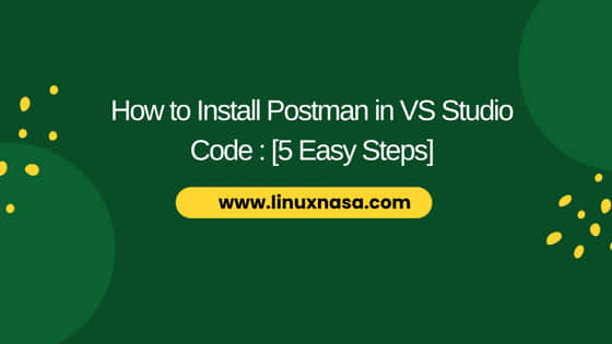 How to Install Postman in VS Studio Code : [5 Easy Steps]